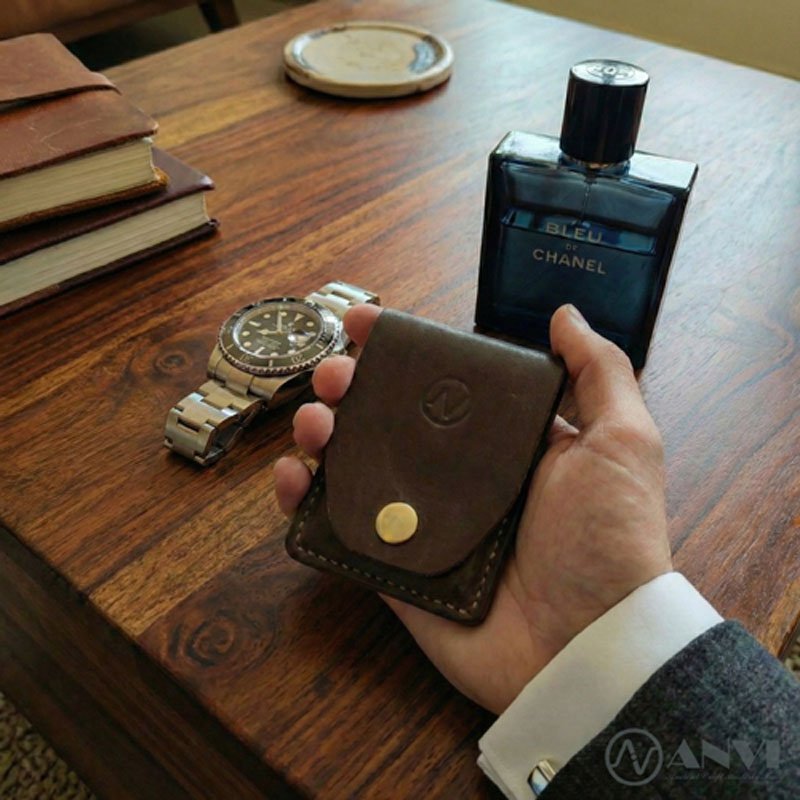 Premium handcrafted genuine leather wallet from Anvi
